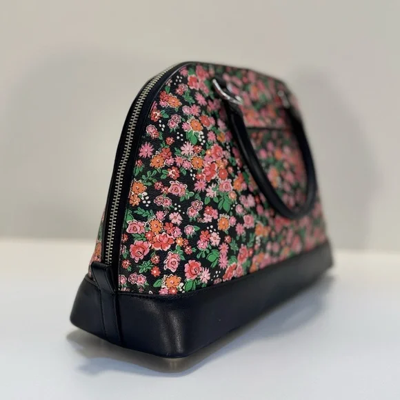 COACH 3pc Floral Sierra Satchel Handbag w/Wallets  Posey Cluster Coated Canvas - Picture 8 of 15